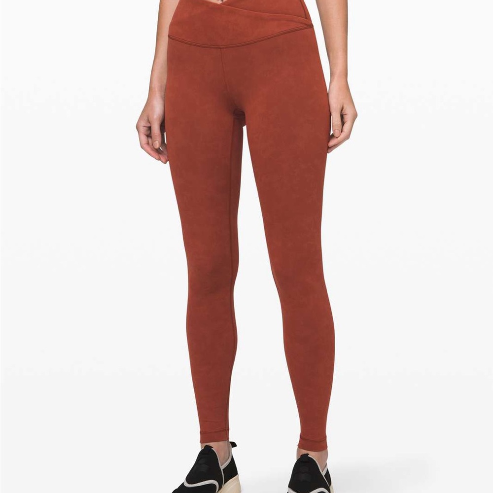 NWT Always On HR tight leggings size 6 28” Sky Wash Print Rustic Clay